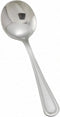 Winco 12 Pack Round Soup/Bouillon Spoons, Stainless Steel, Shangarila Collection