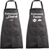 MBMSO Funny Cooking Aprons for Couples - Professional Chef and Taster Matching Apron with Pockets