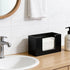 Hilislog Countertop Counter Wooden Paper Towel Dispenser Paper Towel Holder for Bathroom Black Napkin Holder Kitchen