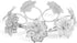 Picowe Set of 12 Alloy Napkin Rings, Hollow Out Flower Holders for Wedding Party Holiday Banquet Decor