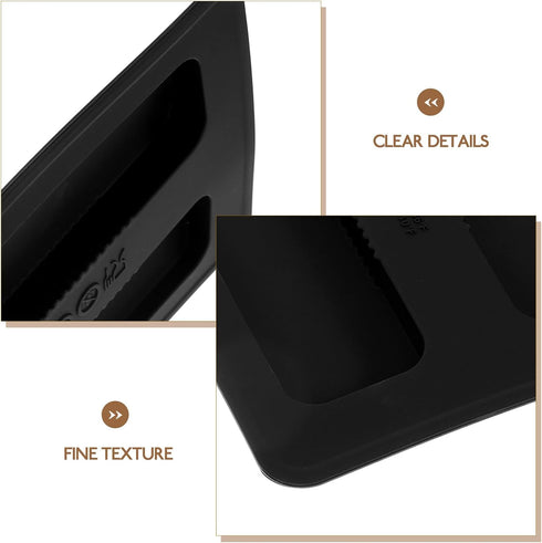 STOBAZA Silicone Toaster Lid, 2 Slices Toaster Cover, Kitchen Appliance Top Cover, Black
