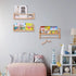 SAG's store Set 3 15.7" Floating Nursery Shelves - of Natural Wood Wall-Mounted Bookshelves for Kids Room, Baby Room