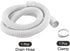 PATIKIL Universal Washing Machine Drain Hose Extension Kit 4.92ft White with Clamp and U-Bend Hose Holder