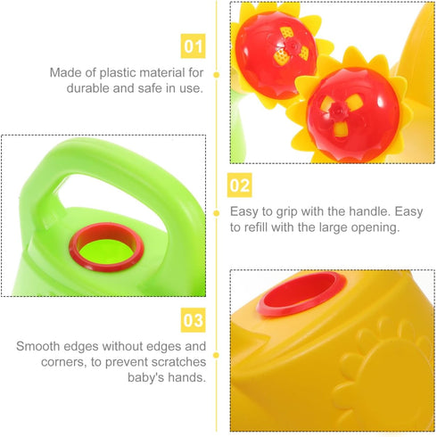 3Pcs Set STOBOK Kids Watering Can, Chicken Watering Cans Bath Toy Kids Gardening Outdoor Toys Water Play for Toddlers