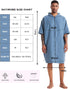 PISIQI Surf Poncho Changing Robe with Hood Absorbent Quick Dry Microfiber Wetsuit Changing Towel for Beach Surfing Men