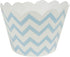 AllyDrew Standard Size Chevron Cupcake Wrappers, Set of 20, Blue