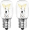 Belleone Microwave Light Bulb - Fits GE Kenmore Whirlpool LG Maytag, 125V 40W, 2PCS E17 Base