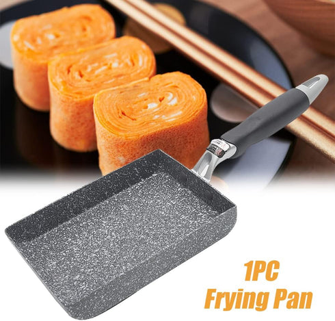 Tamagoyaki Omelette Pan, Japanese Square Nonstick Frying Pan for Eggs, Sandwiches, Pancakes