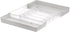 Spectrum Diversified Hexa Expandable Divided Drawer Organizer Tray for Kitchen Cutlery, 13 x 16, Clear