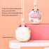 AYNEFY Mini Hanging Neck Fan, USB Rechargeable Portable Cooling Necklace Fan for Outdoor Camping