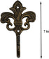 Wall Mounted Cast Iron Home Decor Single Hook with Unique Design (Spire)