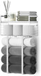 Towel Racks for Bathroom, Floating Shelves with Towel Rack and Paper Holder, Over Toilet Storage, Silver