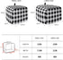 Toaster Cover 4 Slice, Vintage Farmhouse Black White Buffalo Check Plaid Dust Cover with Pockets for Kitchen