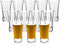 YULEER Shot Glasses - 2oz Clear Heavy Base Shot Glass Set, 12 Pack Shooter Glass for Spirits & Liquors