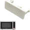 Microwave Button Replacement for KitchenAid/Whirlpool Models - Rectangular Door Eject Button (White)
