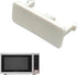 Microwave Button Replacement for KitchenAid/Whirlpool Models - Rectangular Door Eject Button (White)
