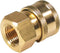 YAMATIC Pressure Washer Quick Connect, 3/8" Female NPT x 3/8" Quick Connect, Brass Coupler Rated 5000 PSI (1 PCS)