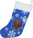 Caroline's Treasures SC9368-CS Dachshund Winter Snowflakes Holiday Christmas Stocking, Fireplace Hanging Decor