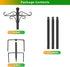 PIYILO 2 Pack 76.8 Hummingbird Shepherds Hooks for Outdoor, in Heavy Duty Bird Feeder Pole, Thickened Double Shepherd