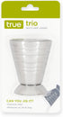 True Trio Multi-Unit Drink Measure, Stainless Steel Shot Measuring Cup, 2.5oz Set of 1