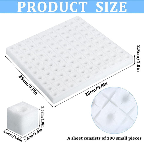 600 XIDAJIE Pcs Hydroponic Sponges Planting Gardening Tool Soilless Cultivation Seedling Sponges Cultivation Sponge
