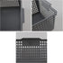 Plastic Organizing Baskets, Set of 3 Large Open Storage Bins