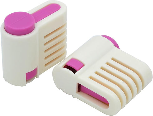 2PCS DIY Cake Slicer, Stratification Auxiliary, 5 Layers Leveler Slicer, Kitchen Fixator Tool (2, Rose Red)