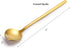 Jucoan 16 Pack Espresso Spoons, 5 Inch Mini Coffee Spoons for Stirring Coffee, Gold Plated Stainless Steel Teaspoons for Dessert Sugar Cake Ice Cream Cappuccino