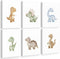 SYYANKK Dinosaur Nursery Wall Art Kids Canvas Poster Boys Room Wall Decor Watercolor