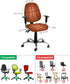 Computer Office Chair Cover, Basketball Texture Brown Washable Removable Slipcover for Rotating Boss Chair (1pcs)