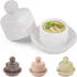 Marble Mini Butter Dish with Lid 4 Inch White French Butter Crock