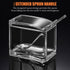 V·RESOURCING Clear Seasoning Box, 3 Pieces Spice Pots Storage Container for Spice, Salt, Sugar, Liquid Condiment Jars