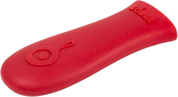 Lodge Silicone Hot Handle Holder, Red; Dishwasher Safe, Designed for Lodge Cast Iron Skillets 9 Inches+