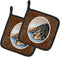 Caroline's Treasures 7062PTHD Gordon Setter Waiting on Mom Pot Holders Set, 7 1/2 x 7 1/2