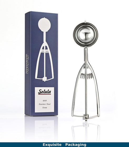 18/8 Stainless Steel Ice Cream Cupcake Muffin Scoop - 3.4 Tablespoon Cupcake Muffin Batter Dispenser