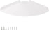 2 Small Floating Corner Shelves Metal Corner Wall Mounted Shelf Curved Corner Hanging Shelving for Bathroom, Kitchen