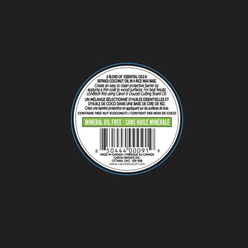 Caron & Doucet - Cutting Board & Butcher Block Conditioning Oil & Wax Bundle | 100% Plant-Based & Vegan