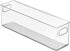 mDesign Plastic Kitchen Organizer - Storage Holder Bin with Handles for Pantry, Fridge/Freezer, Clear