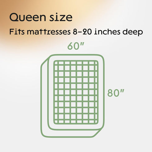 Niagara Queen Mattress Protector - Waterproof Premium Viscose Cover from Bamboo, 60x80, Non Noisy Cooling Breathable