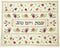 EMANUEL Yair Challah Cover for Shabbat, Embroidered Pomegranates and Flowers, CME-6