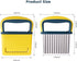 Crinkle Cutter Knife for Potatoes and Veggies, Stainless Steel Vegetable Cutter, Yellow Carrot Slicer