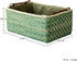 Kingwillow Large Woven Maize Storage Bins for Drawers (Green)