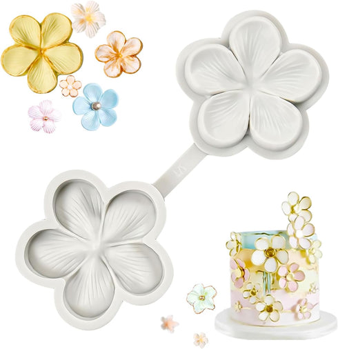 SK Flower Blossom Veiner Fondant Cake Mould Tool, 1Pcs (Style 1)