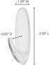 Command Large Hook, 6-Pack, Decorate Damage-Free, Holds 4 lbs (17093CLRES)