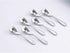 Knork Stainless Steel Demitasse Spoon Set of 6, Matte Silver Specialty Spoons