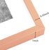 Golden State Art 8x10 Rose Gold Picture Frame, Display Photo 5x7 with Mat or 8x10 Without Mat, Classic Satin Aluminum