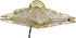 Kurt Adler UL1881 Gold Reflector Star Treetop, 10 Light, 8.5-Inch