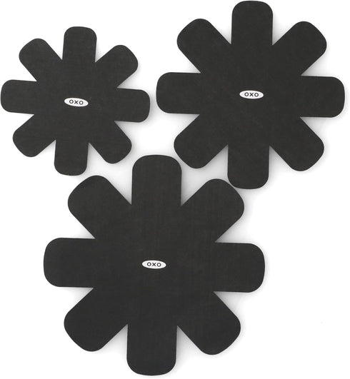OXO 3 Piece Cookware Pan Protectors, Black
