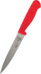 Meat Red Kitchen Knife, 6” Steak and Vegetable Knife, Razor Sharp Pointed Tip, Color Coded