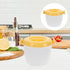 Microwave Rice Cooker Vegetable Steamer Set, Portable Non-Stick Pot for Cooking Soup, Rice, Stews, Oatmeal